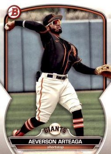 #BCP-60 Aeverson Arteaga - San Francisco Giants - 2023 Bowman - Chrome Prospects Baseball