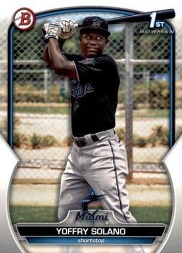 #BCP-72 Yoffry Solano - Miami Marlins - 2023 Bowman - Chrome Prospects Baseball