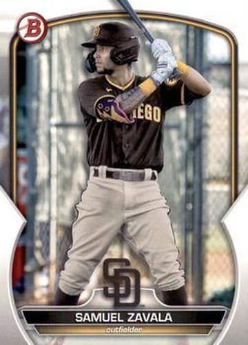 #BCP-75 Samuel Zavala - San Diego Padres - 2023 Bowman - Chrome Prospects Baseball