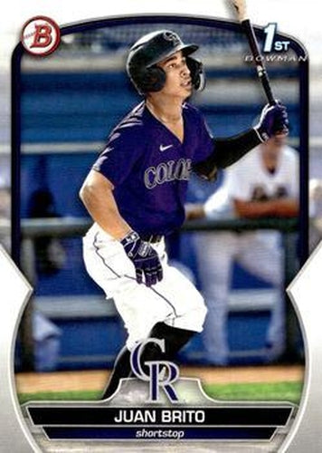 #BCP-77 Juan Brito - Colorado Rockies - 2023 Bowman - Chrome Prospects Baseball
