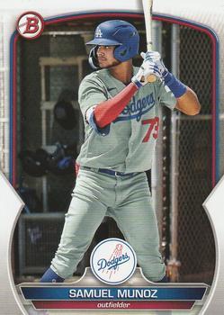 #BCP-80 Samuel Munoz - Los Angeles Dodgers - 2023 Bowman - Chrome Prospects Baseball