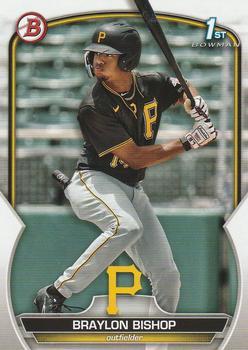 #BCP-90 Braylon Bishop - Pittsburgh Pirates - 2023 Bowman - Chrome Prospects Baseball