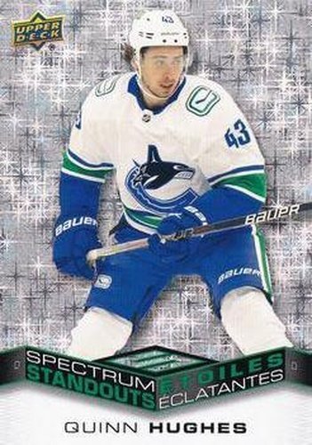 #C-11 Quinn Hughes - Vancouver Canucks - 2022-23 Upper Deck Tim Hortons - Spectrum Standouts Hockey