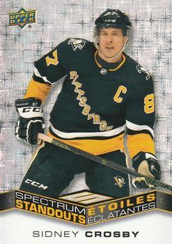 #C-1 Sidney Crosby - Pittsburgh Penguins - 2022-23 Upper Deck Tim Hortons - Spectrum Standouts Hockey