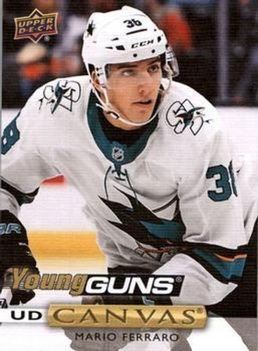 #C100 Mario Ferraro - San Jose Sharks - 2019-20 Upper Deck - UD Canvas Hockey