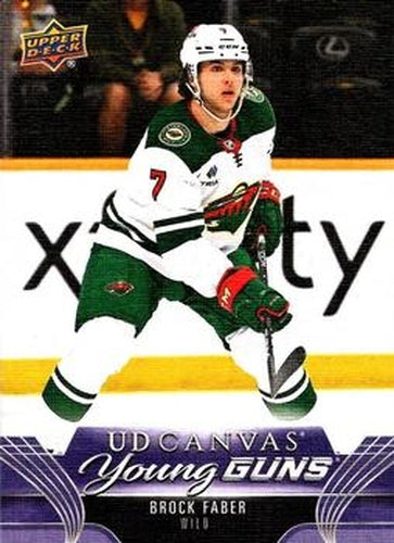 #C101 Brock Faber - Minnesota Wild - 2023-24 Upper Deck - UD Canvas Hockey