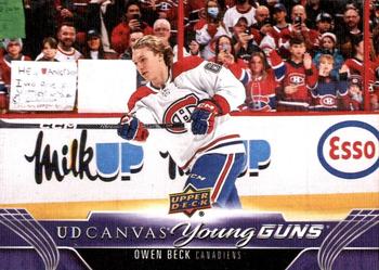 #C102 Owen Beck - Montreal Canadiens - 2023-24 Upper Deck - UD Canvas Hockey