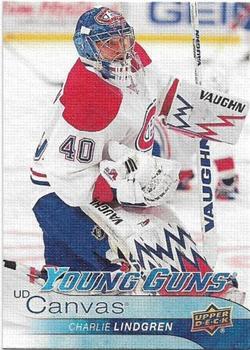 #C104 Charlie Lindgren - Montreal Canadiens - 2016-17 Upper Deck - UD Canvas Hockey