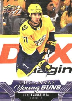 #C108 Luke Evangelista - Nashville Predators - 2023-24 Upper Deck - UD Canvas Hockey