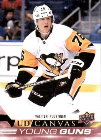 #C108 Valtteri Puustinen - Pittsburgh Penguins - 2022-23 Upper Deck - UD Canvas Hockey