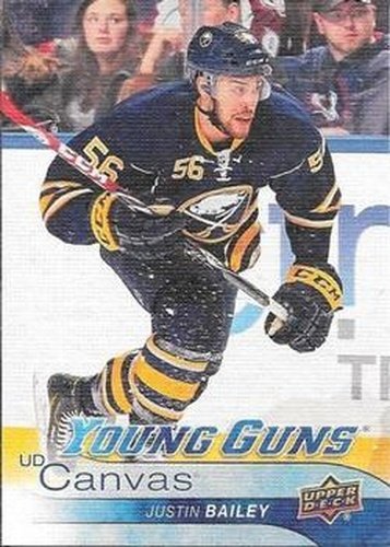 #C109 Justin Bailey - Buffalo Sabres - 2016-17 Upper Deck - UD Canvas Hockey