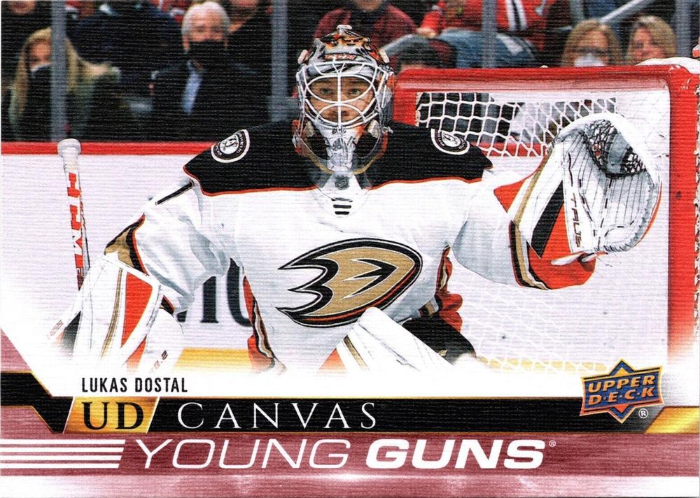 #C113 Lukas Dostal - Anaheim Ducks - 2022-23 Upper Deck - UD Canvas Hockey