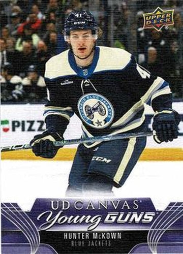 #C114 Hunter McKown - Columbus Blue Jackets - 2023-24 Upper Deck - UD Canvas Hockey