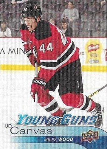 #C114 Miles Wood - New Jersey Devils - 2016-17 Upper Deck - UD Canvas Hockey