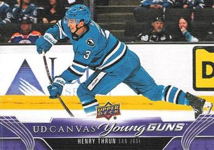 #C117 Henry Thrun - San Jose Sharks - 2023-24 Upper Deck - UD Canvas Hockey