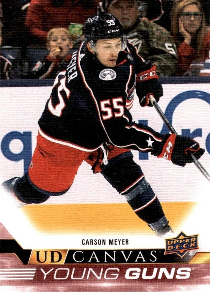 #C118 Carson Meyer - Columbus Blue Jackets - 2022-23 Upper Deck - UD Canvas Hockey