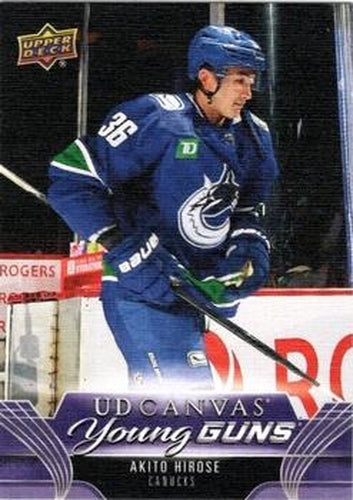 #C119 Akito Hirose - Vancouver Canucks - 2023-24 Upper Deck - UD Canvas Hockey