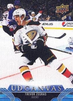 #C121 Trevor Zegras - Anaheim Ducks - 2023-24 Upper Deck - UD Canvas Hockey