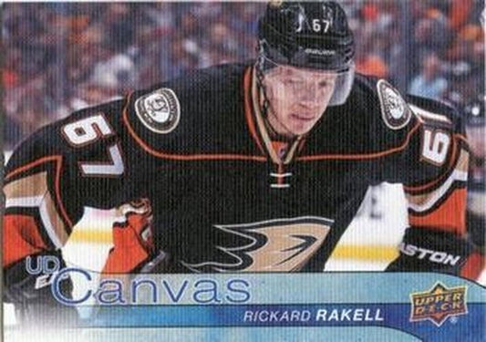 #C122 Rickard Rakell - Anaheim Ducks - 2016-17 Upper Deck - UD Canvas Hockey