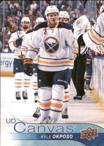 #C130 Kyle Okposo - Buffalo Sabres - 2016-17 Upper Deck - UD Canvas Hockey