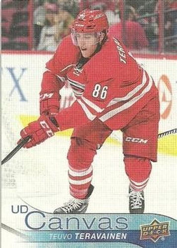 #C136 Teuvo Teravainen - Carolina Hurricanes - 2016-17 Upper Deck - UD Canvas Hockey