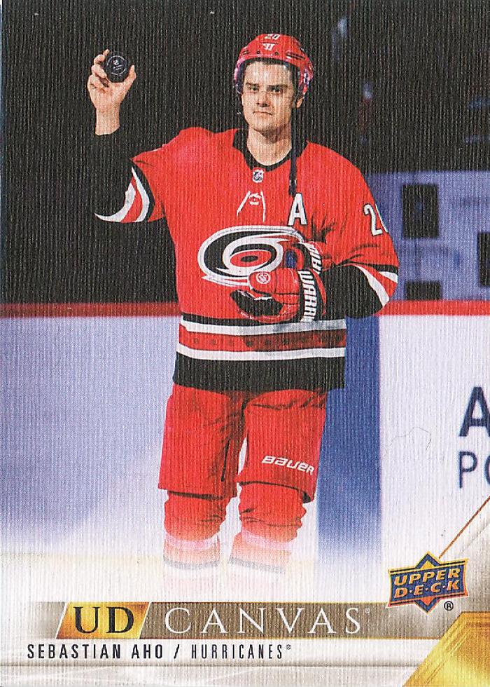 #C136 Sebastian Aho - Carolina Hurricanes - 2022-23 Upper Deck - UD Canvas Hockey