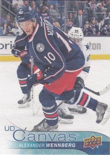 #C143 Alexander Wennberg - Columbus Blue Jackets - 2016-17 Upper Deck - UD Canvas Hockey