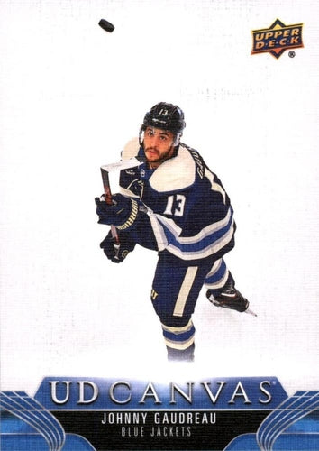 #C144 Johnny Gaudreau - Columbus Blue Jackets - 2023-24 Upper Deck - UD Canvas Hockey