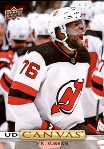 #C158 P.K. Subban - New Jersey Devils - 2019-20 Upper Deck - UD Canvas Hockey