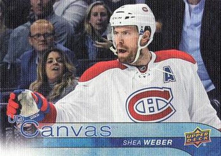 #C161 Shea Weber - Montreal Canadiens - 2016-17 Upper Deck - UD Canvas Hockey