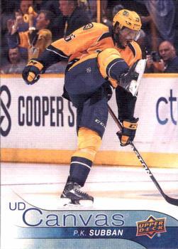 #C167 P.K. Subban - Nashville Predators - 2016-17 Upper Deck - UD Canvas Hockey