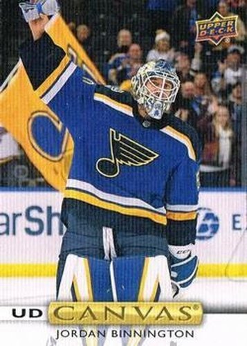 #C175 Jordan Binnington - St. Louis Blues - 2019-20 Upper Deck - UD Canvas Hockey