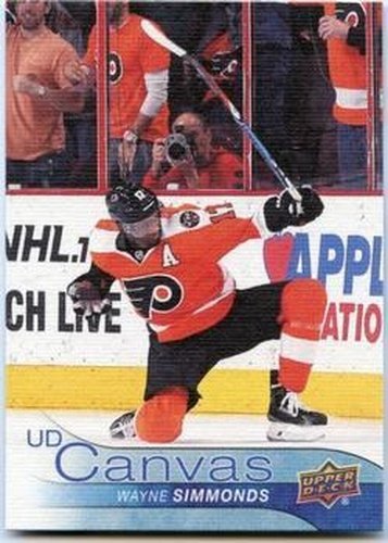 #C182 Wayne Simmonds - Philadelphia Flyers - 2016-17 Upper Deck - UD Canvas Hockey