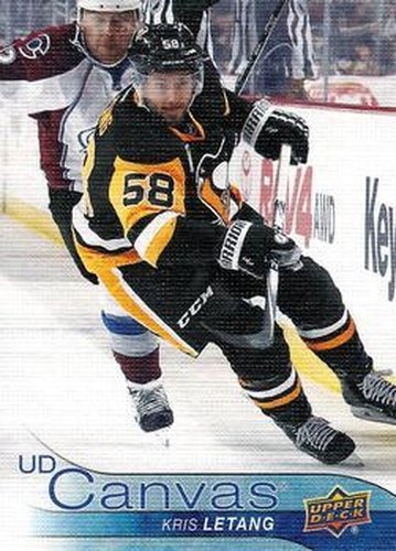 #C184 Kris Letang - Pittsburgh Penguins - 2016-17 Upper Deck - UD Canvas Hockey