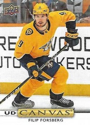 #C185 Filip Forsberg - Nashville Predators - 2019-20 Upper Deck - UD Canvas Hockey