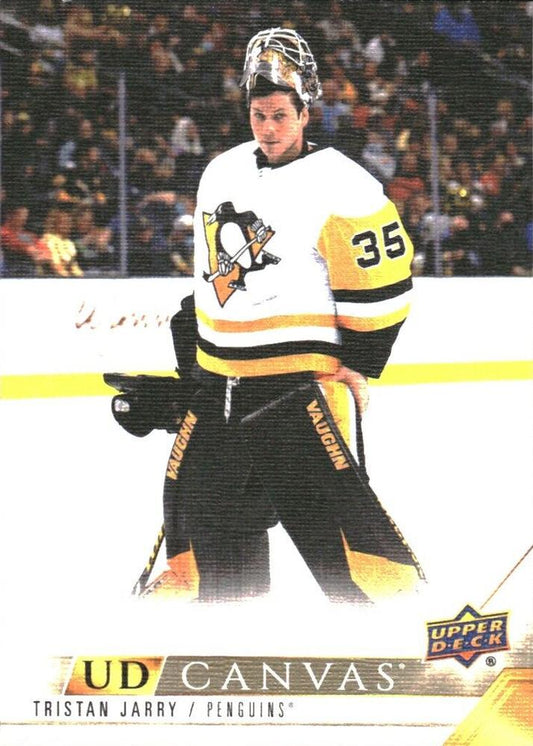 #C186 Tristan Jarry - Pittsburgh Penguins - 2022-23 Upper Deck - UD Canvas Hockey