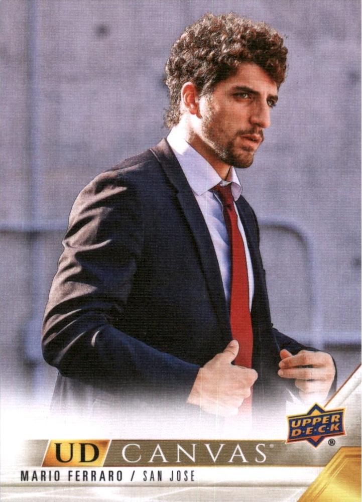 #C187 Mario Ferraro - San Jose Sharks - 2022-23 Upper Deck - UD Canvas Hockey