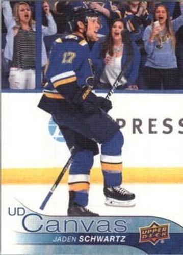 #C190 Jaden Schwartz - St. Louis Blues - 2016-17 Upper Deck - UD Canvas Hockey
