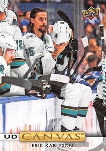 #C196 Erik Karlsson - San Jose Sharks - 2019-20 Upper Deck - UD Canvas Hockey