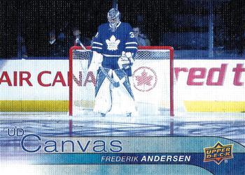 #C196 Frederik Andersen - Toronto Maple Leafs - 2016-17 Upper Deck - UD Canvas Hockey