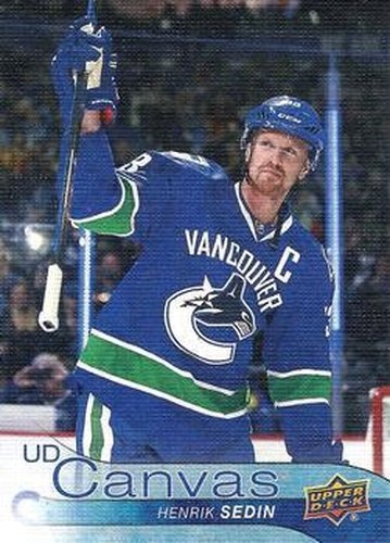 #C200 Henrik Sedin - Vancouver Canucks - 2016-17 Upper Deck - UD Canvas Hockey