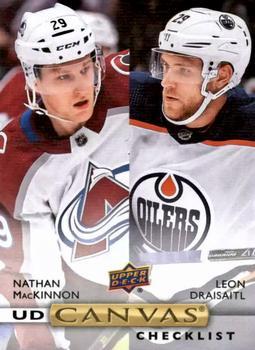 #C210 Nathan MacKinnon / Leon Draisaitl - Colorado Avalanche / Edmonton Oilers - 2019-20 Upper Deck - UD Canvas Hockey