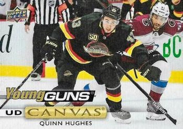 #C211 Quinn Hughes - Vancouver Canucks - 2019-20 Upper Deck - UD Canvas Hockey