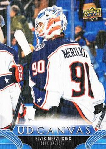 #C22 Elvis Merzlikins - Columbus Blue Jackets - 2023-24 Upper Deck - UD Canvas Hockey