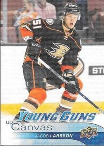 #C220 Jacob Larsson - Anaheim Ducks - 2016-17 Upper Deck - UD Canvas Hockey