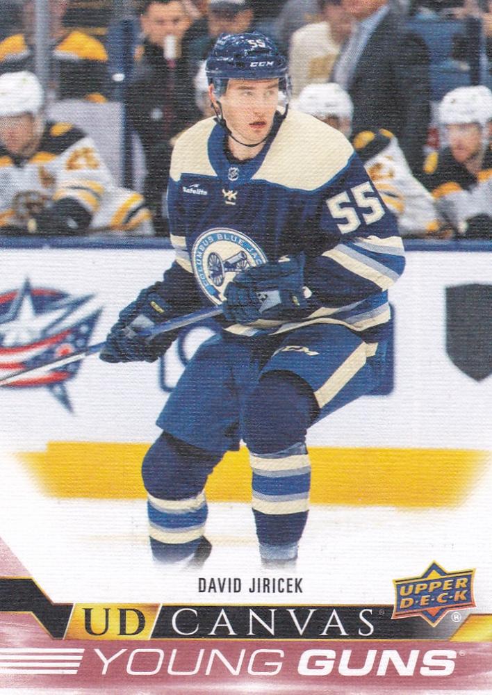 #C227 David Jiricek - Columbus Blue Jackets - 2022-23 Upper Deck - UD Canvas Hockey