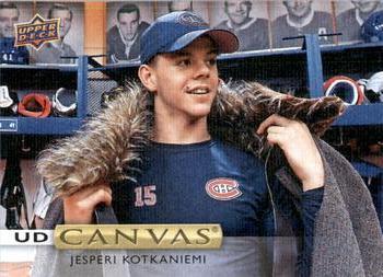 #C22 Jesperi Kotkaniemi - Montreal Canadiens - 2019-20 Upper Deck - UD Canvas Hockey