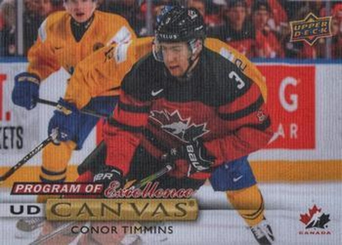 #C256 Conor Timmins - Canada - 2019-20 Upper Deck - UD Canvas Hockey