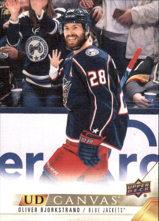 #C25 Oliver Bjorkstrand - Columbus Blue Jackets - 2022-23 Upper Deck - UD Canvas Hockey