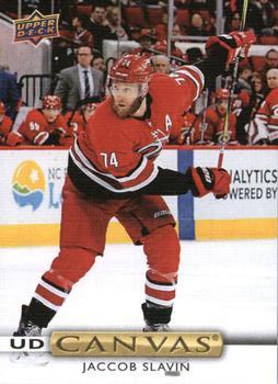 #C25 Jaccob Slavin - Carolina Hurricanes - 2019-20 Upper Deck - UD Canvas Hockey